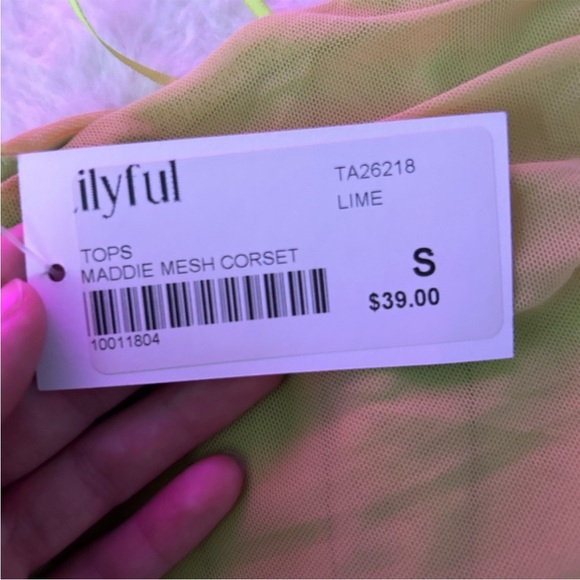LILYFUL Lime Green Corset - Picture 3 of 6
